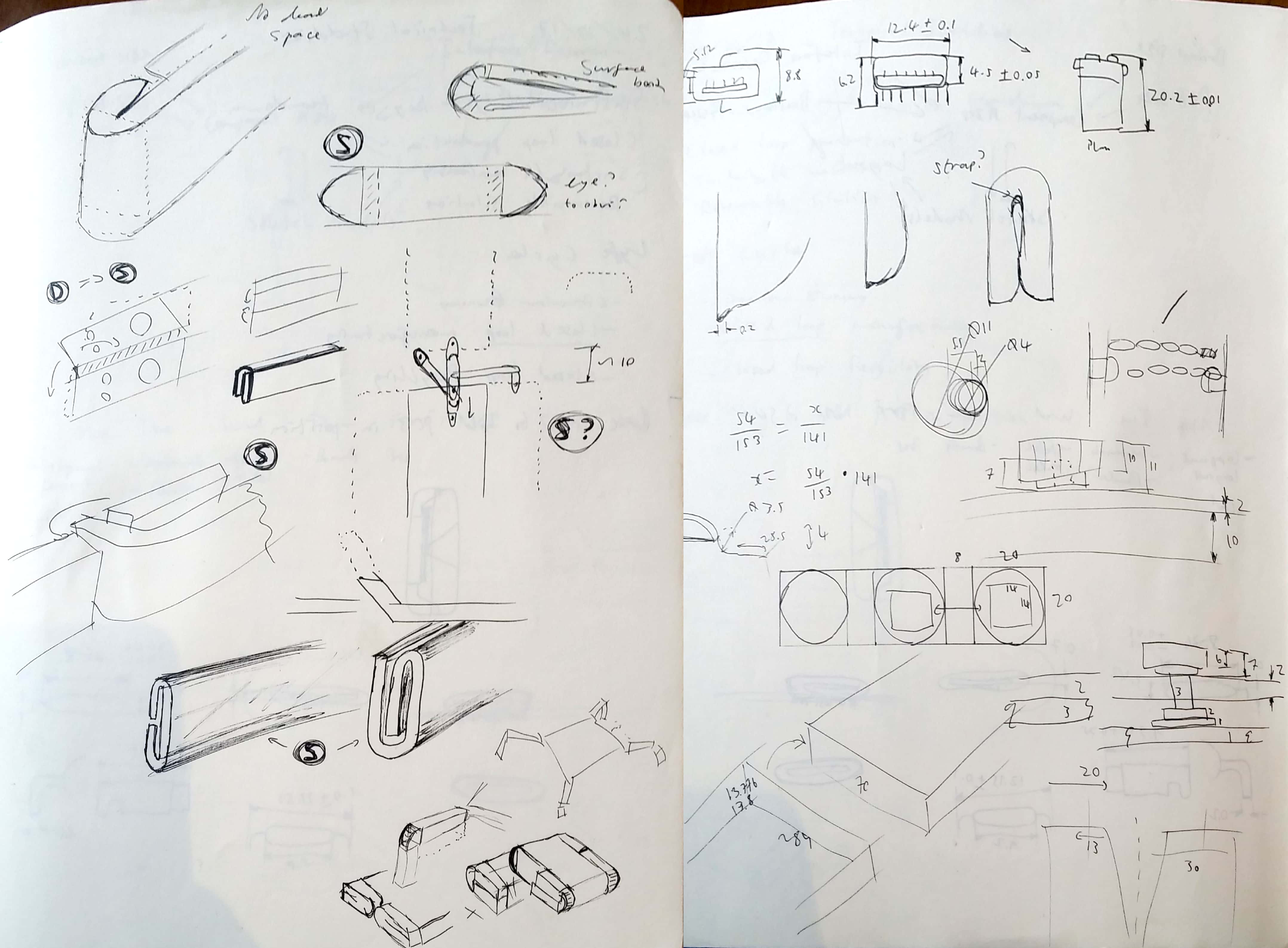Some initial hindge mechanism sketches
